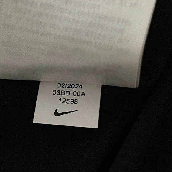 Nike Tigers Polo Shirt Mens Large Black Snarling Tiger Coach Sideline Sample - Picture 9 of 12